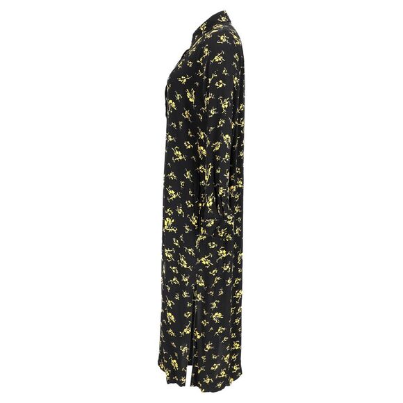 Ganni Printed Maxi Dress in Black Viscose - Picture 2 of 10